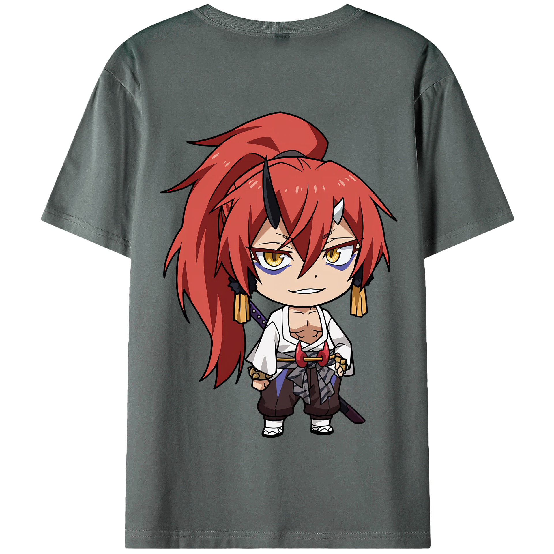 （画像用） 転スラ Regarding Reincarnated to Slime 綿100％半袖Tシャツ（背面プリント）